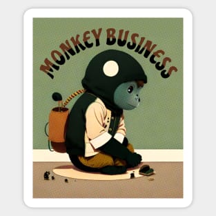 Monkey Business Sticker